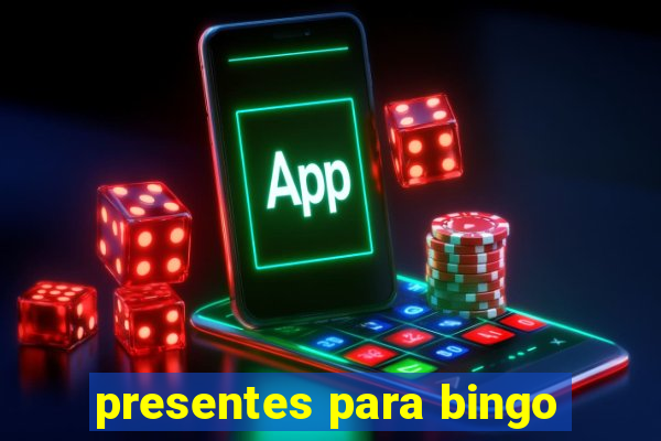 presentes para bingo